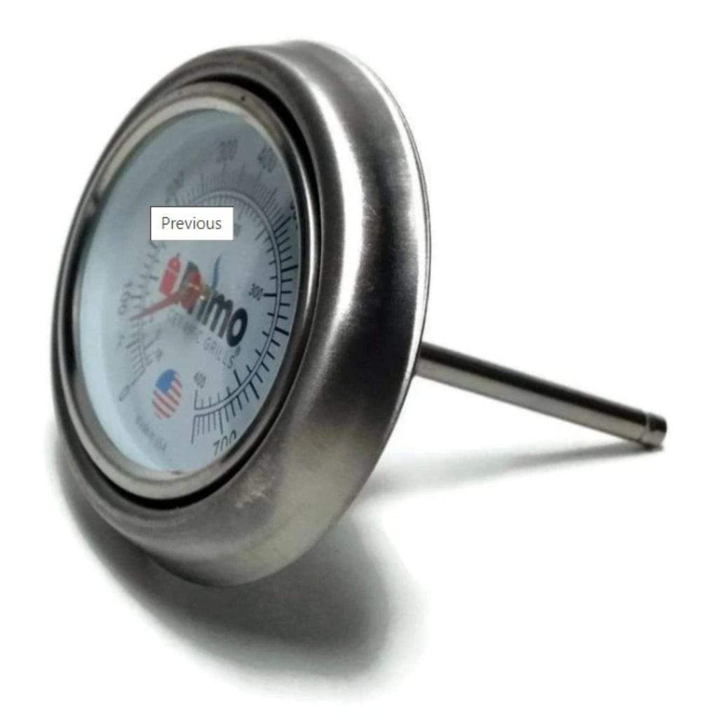 Primo Grill Oval XL Thermometer with Bezel/Sleeve