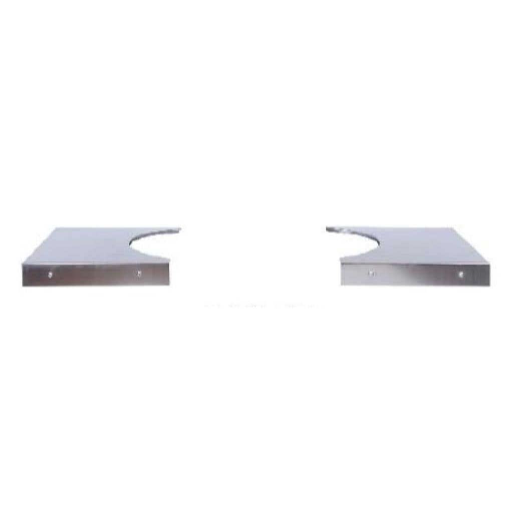 Primo Grill Stainless Steel Side Shelves for Oval Junior (req PG00318 Cart)