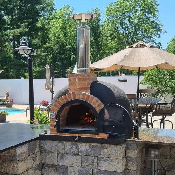 Outdoor pizza clearance oven door