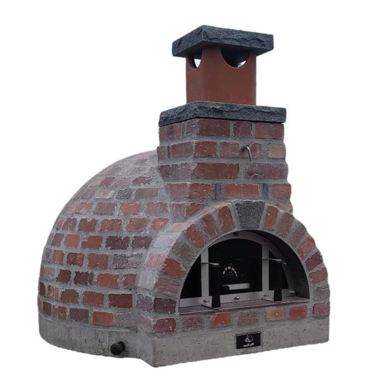 ProForno New Haven Rustico 30" Traditional Wood Fired Brick Pizza Oven with Stainless Steel Door