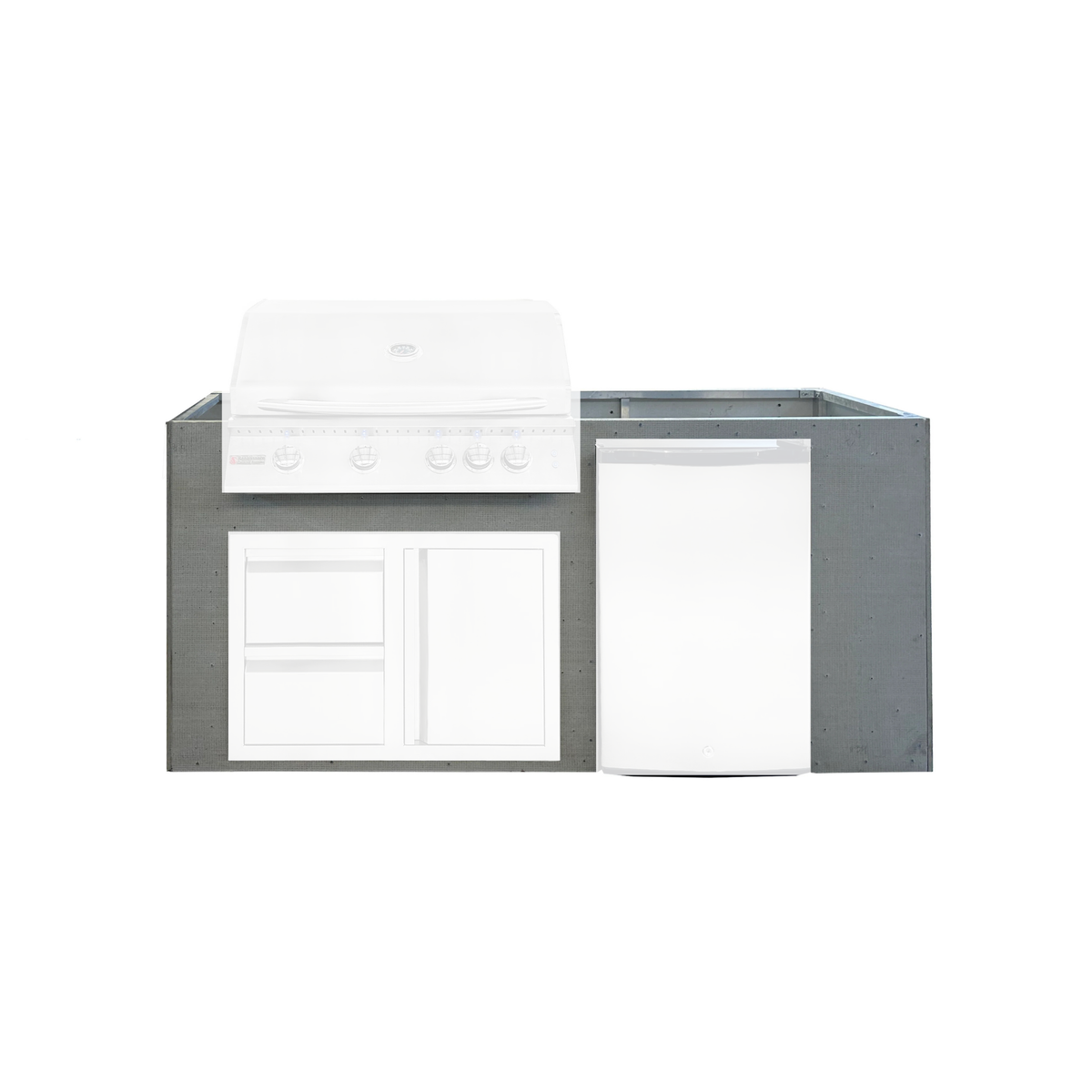 Renaissance Pro-Fit 6-Ft Unfinished Outdoor Island