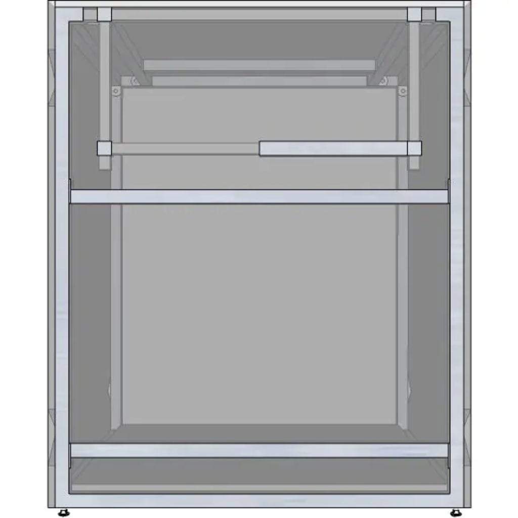 RTF Systems Universal 30" Ready To Finish BBQ Island Appliance And Storage Cabinet