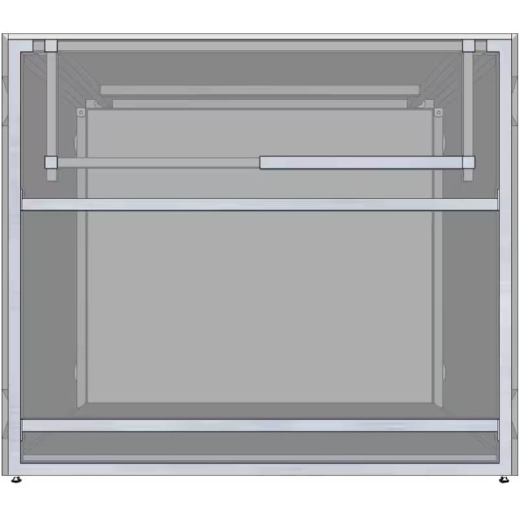 RTF Systems Universal 42" Ready To Finish BBQ Island Appliance And Storage Cabinet