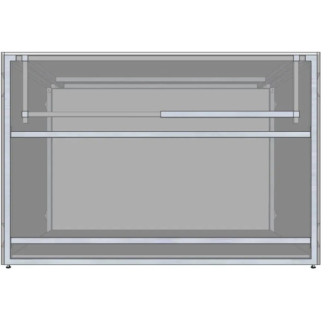 RTF Systems Universal 54" Ready To Finish BBQ Island Appliance And Storage Cabinet