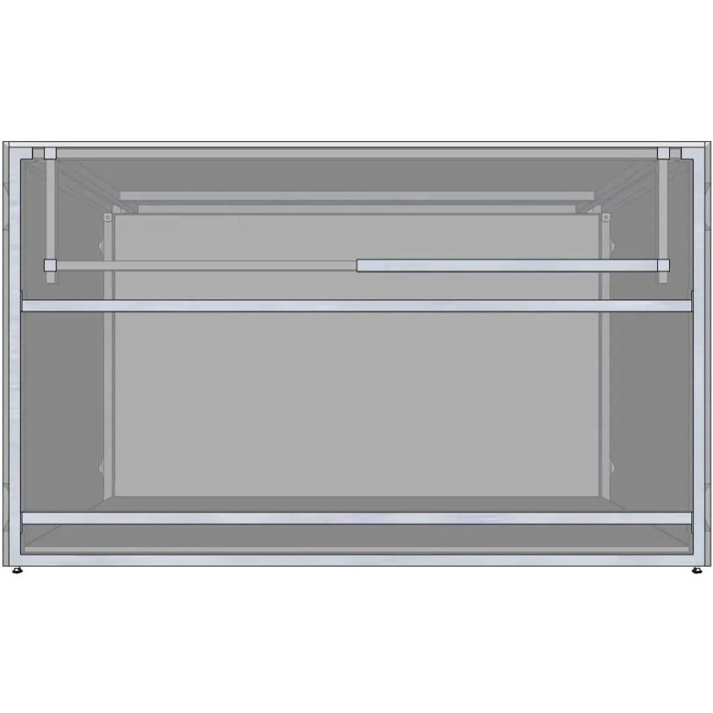 RTF Systems Universal 60" Ready To Finish BBQ Island Appliance And Storage Cabinet