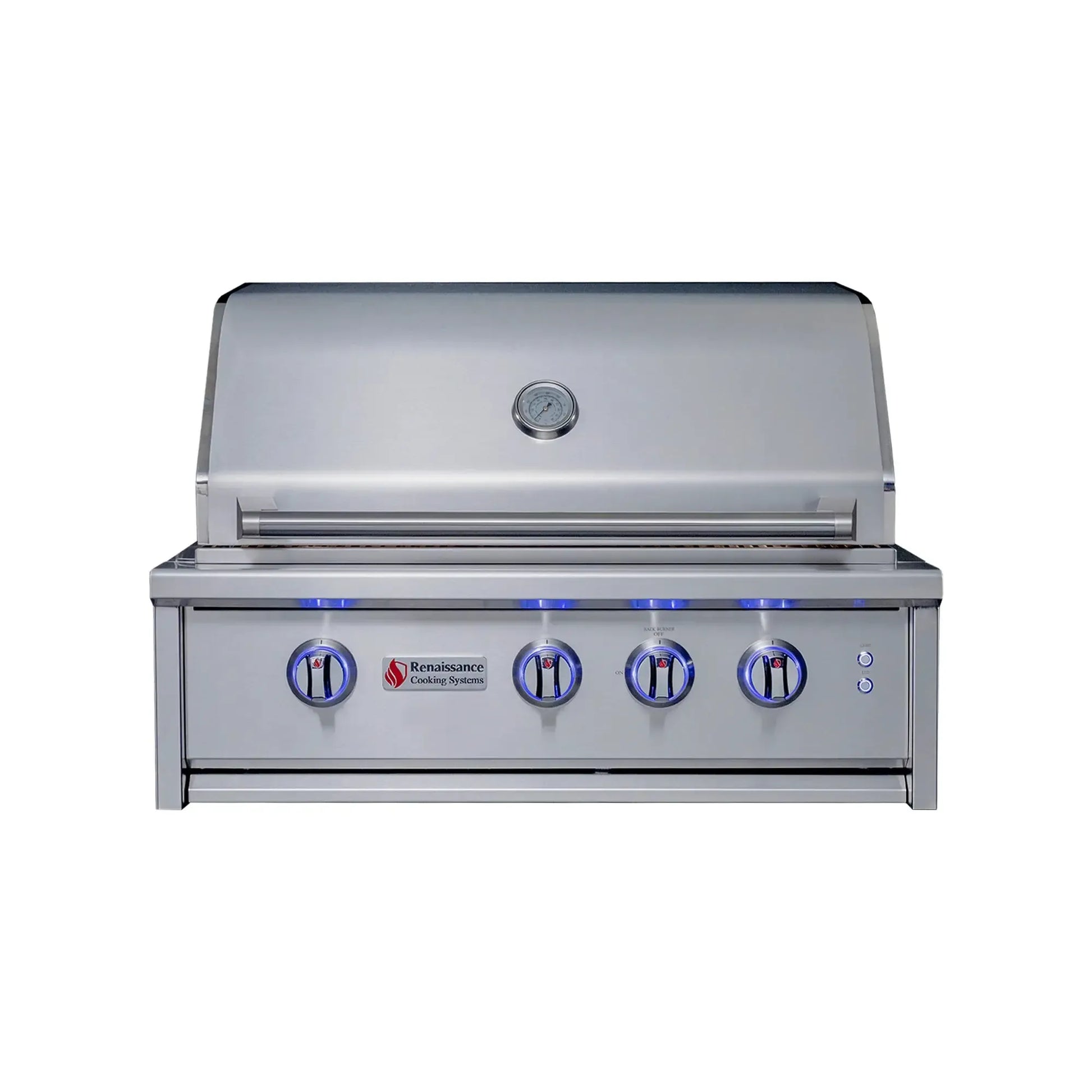 Renaissance Cooking Systems Cutlass Elite 30" Propane Gas Grill With Rear Burner and Color-Changing LEDs