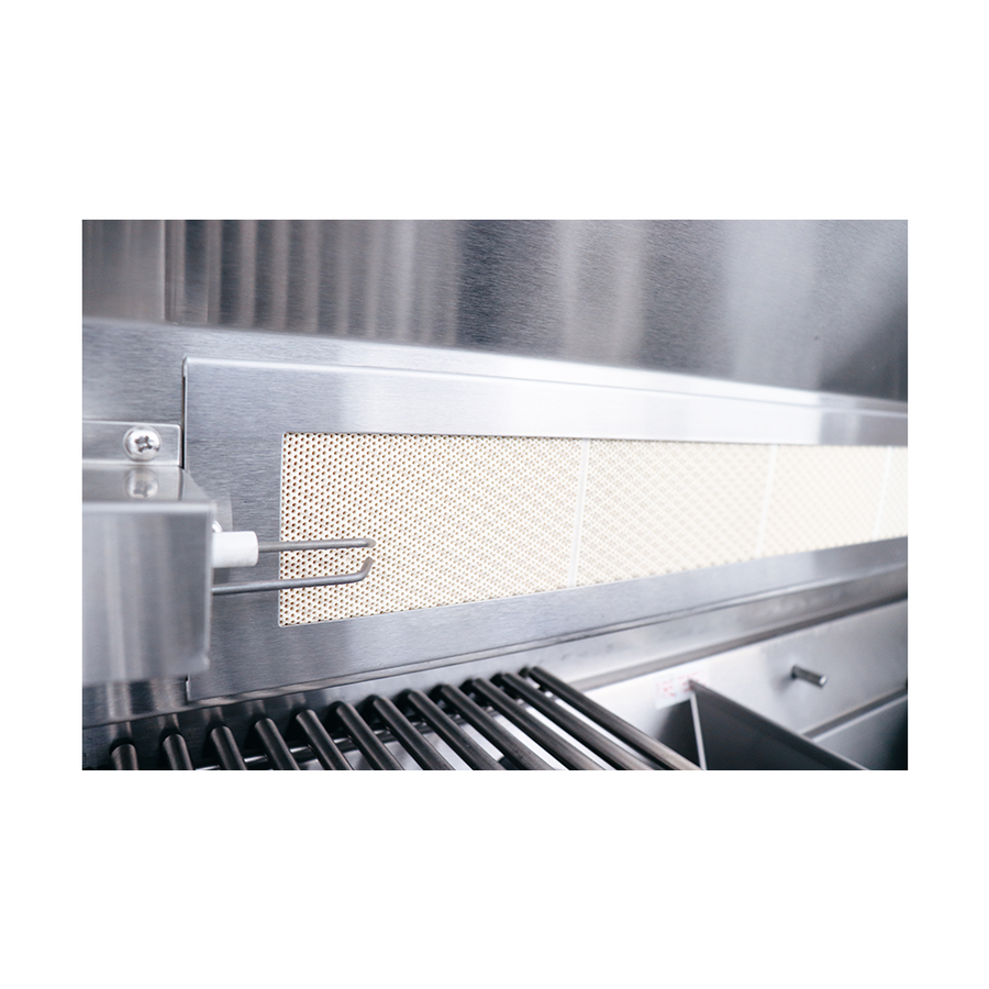 Renaissance Cutlass Pro Series 38" 5-Burner Built-In Natural Gas Grill With Briquette Tray Burner Covers