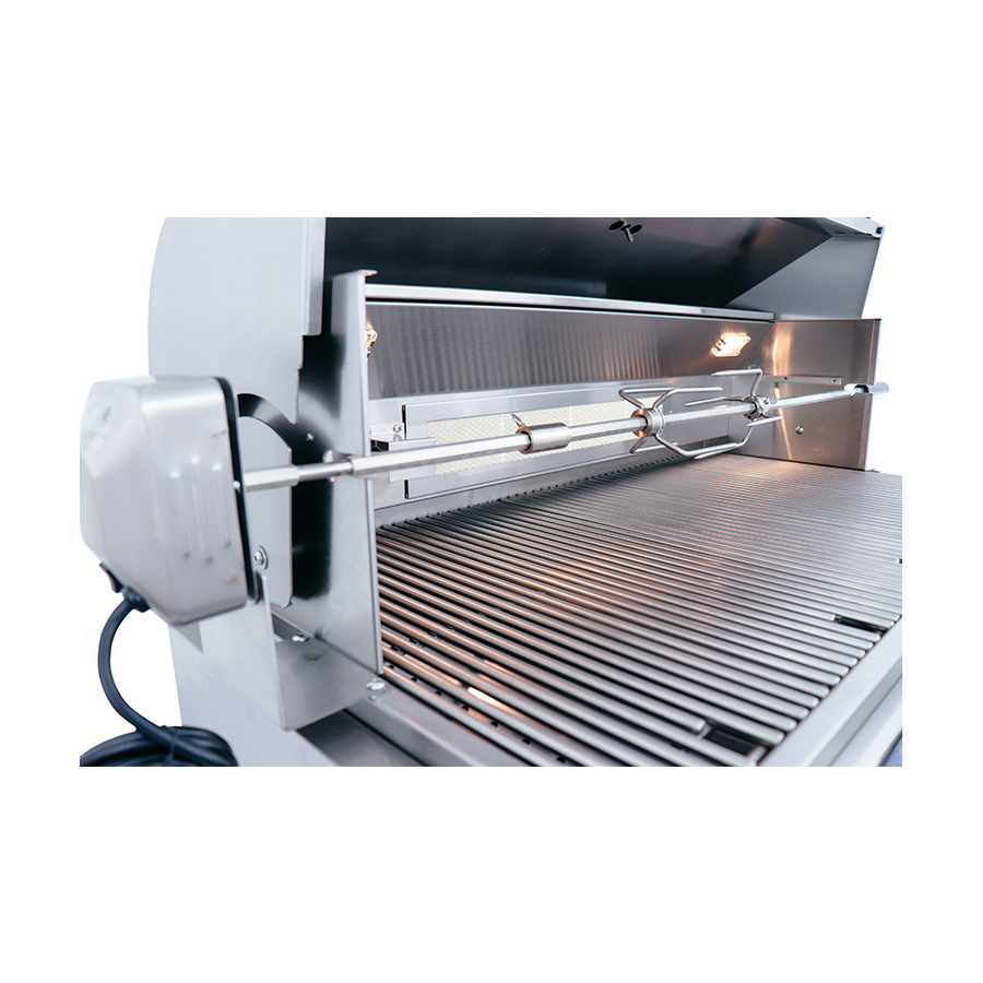 Renaissance Cutlass Pro Series 38" 5-Burner Built-In Natural Gas Grill With Briquette Tray Burner Covers