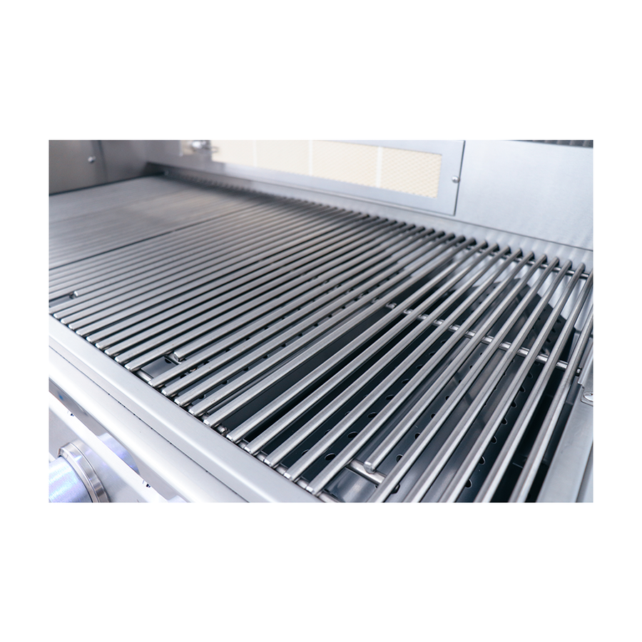 Renaissance Cutlass Pro Series 38" 5-Burner Built-In Natural Gas Grill With Briquette Tray Burner Covers