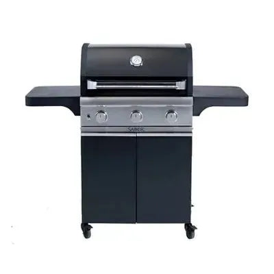 Saber Cast Black 3-Burner Freestanding Gas Grill