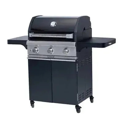 Saber Cast Black 3-Burner Freestanding Gas Grill