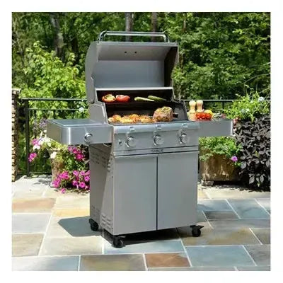 Saber Cast Stainless 3-Burner Freestanding Gas Grill