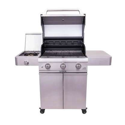 Saber Cast Stainless 3-Burner Freestanding Gas Grill