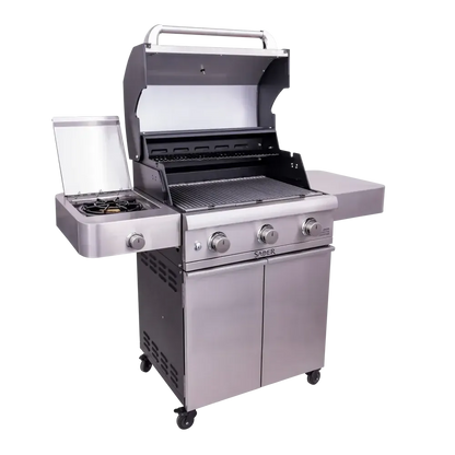 Saber Cast Stainless 3-Burner Freestanding Gas Grill