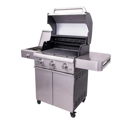 Saber Cast Stainless 3-Burner Freestanding Gas Grill