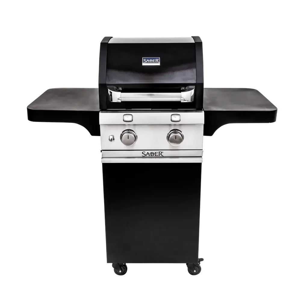 Saber Deluxe Black 2-Burner Freestanding Gas Grill
