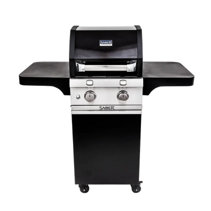 Saber Deluxe Black 2-Burner Freestanding Gas Grill