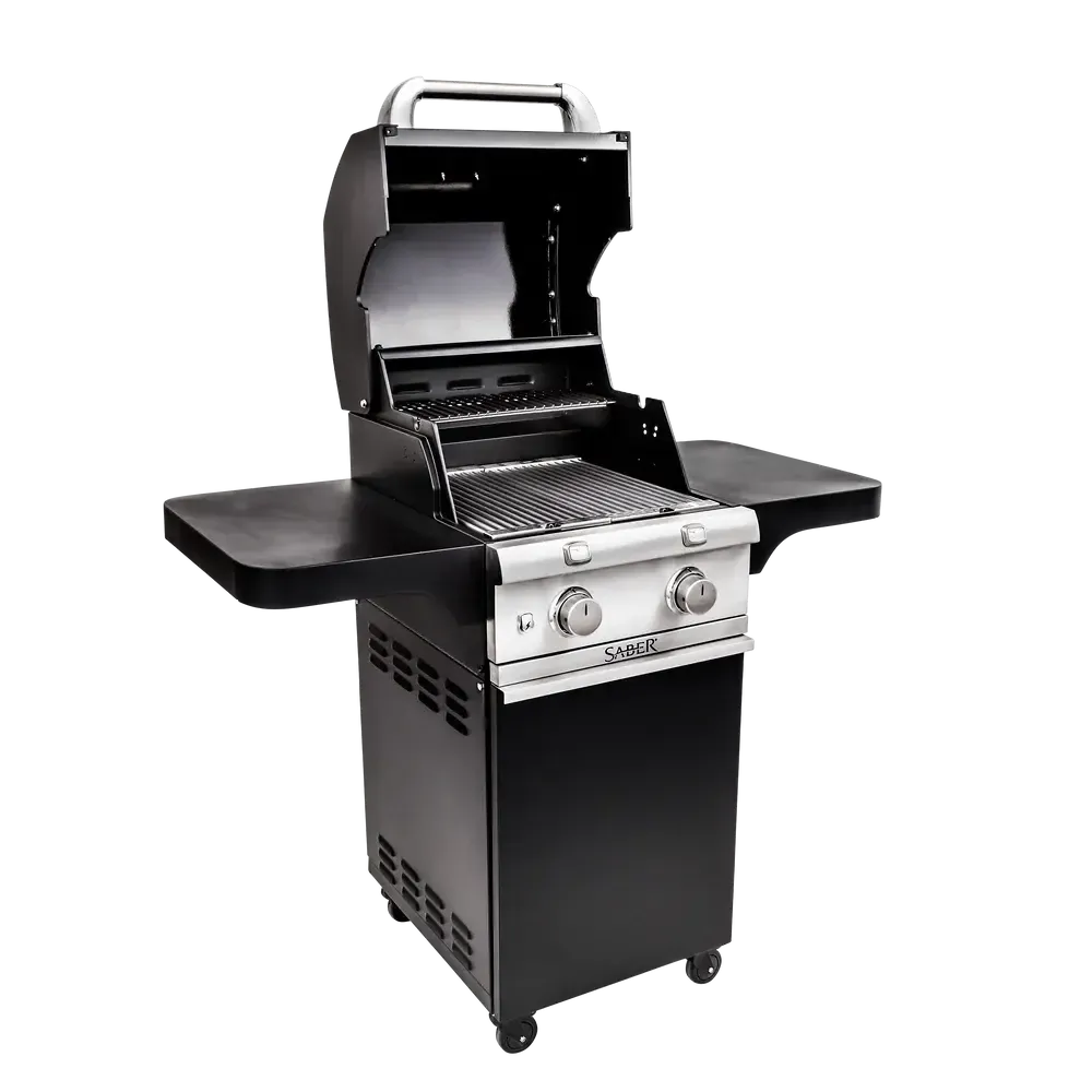 Saber Deluxe Black 2-Burner Freestanding Gas Grill