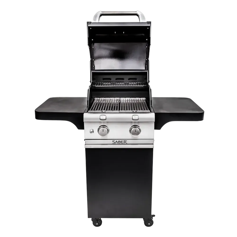Saber Deluxe Black 2-Burner Freestanding Gas Grill