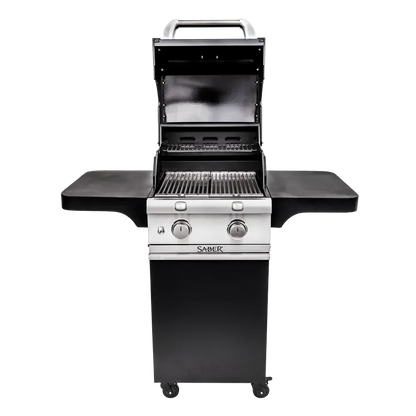 Saber Deluxe Black 2-Burner Freestanding Gas Grill