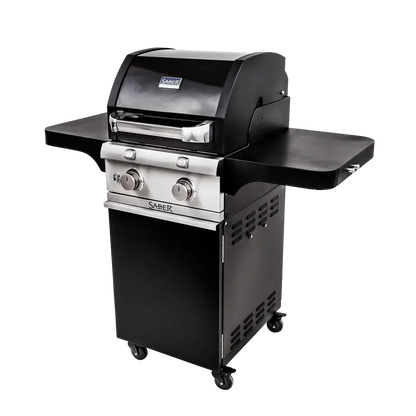 Saber Deluxe Black 2-Burner Freestanding Gas Grill