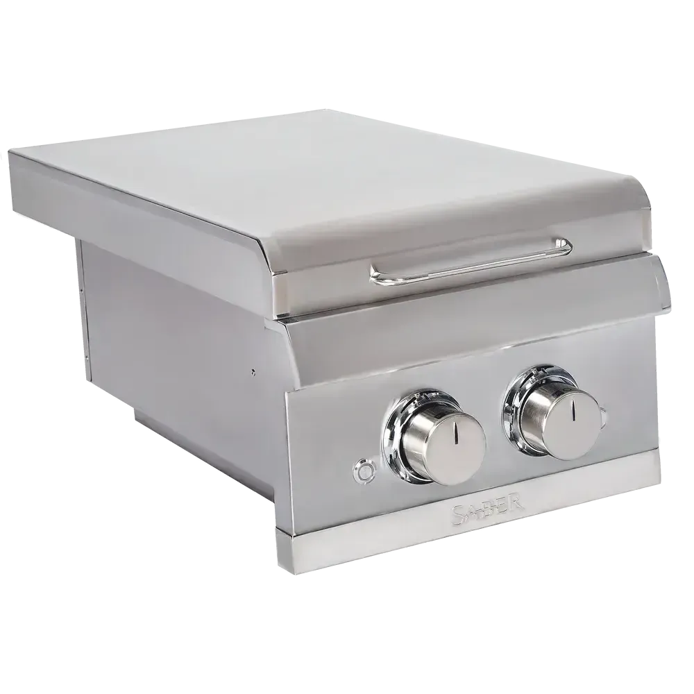 Saber Elite Dual-Control Built-In Side Burner