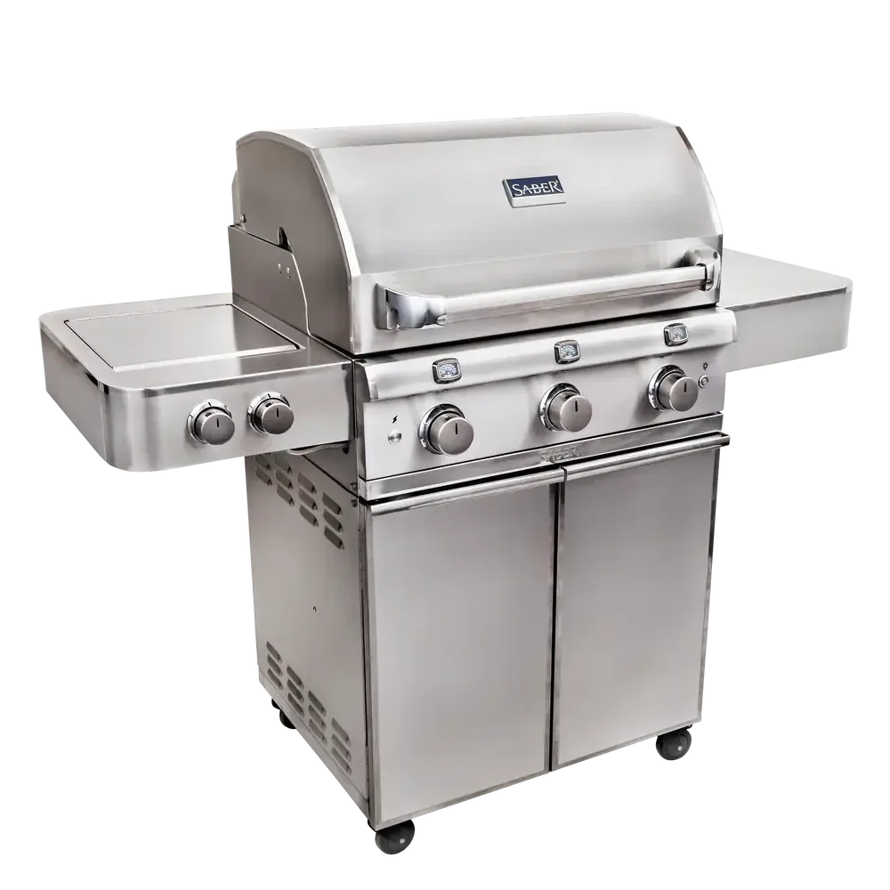 Saber Elite Series 3-Burner Freestanding Natural Gas Grill