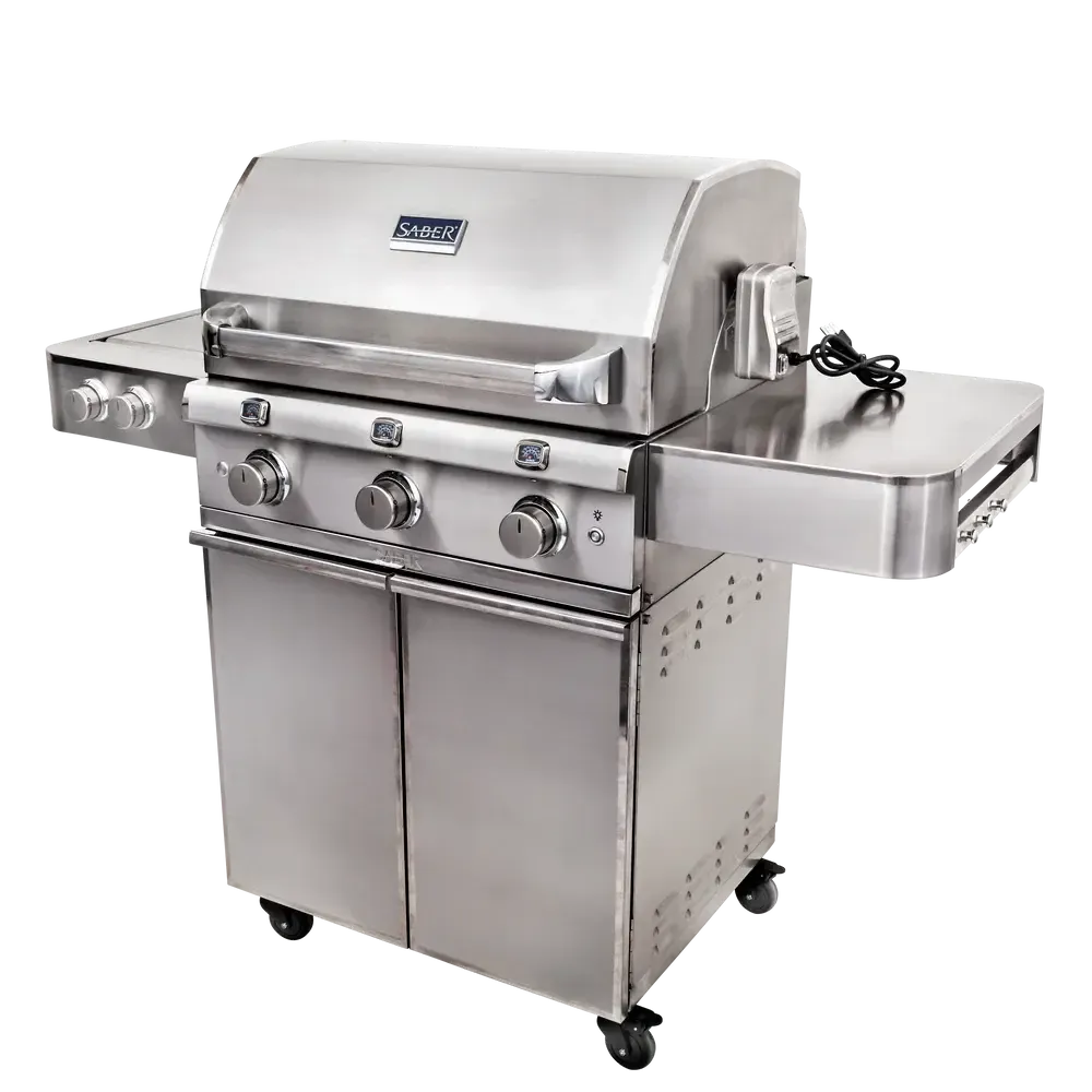 Saber Elite Series 3-Burner Freestanding Natural Gas Grill