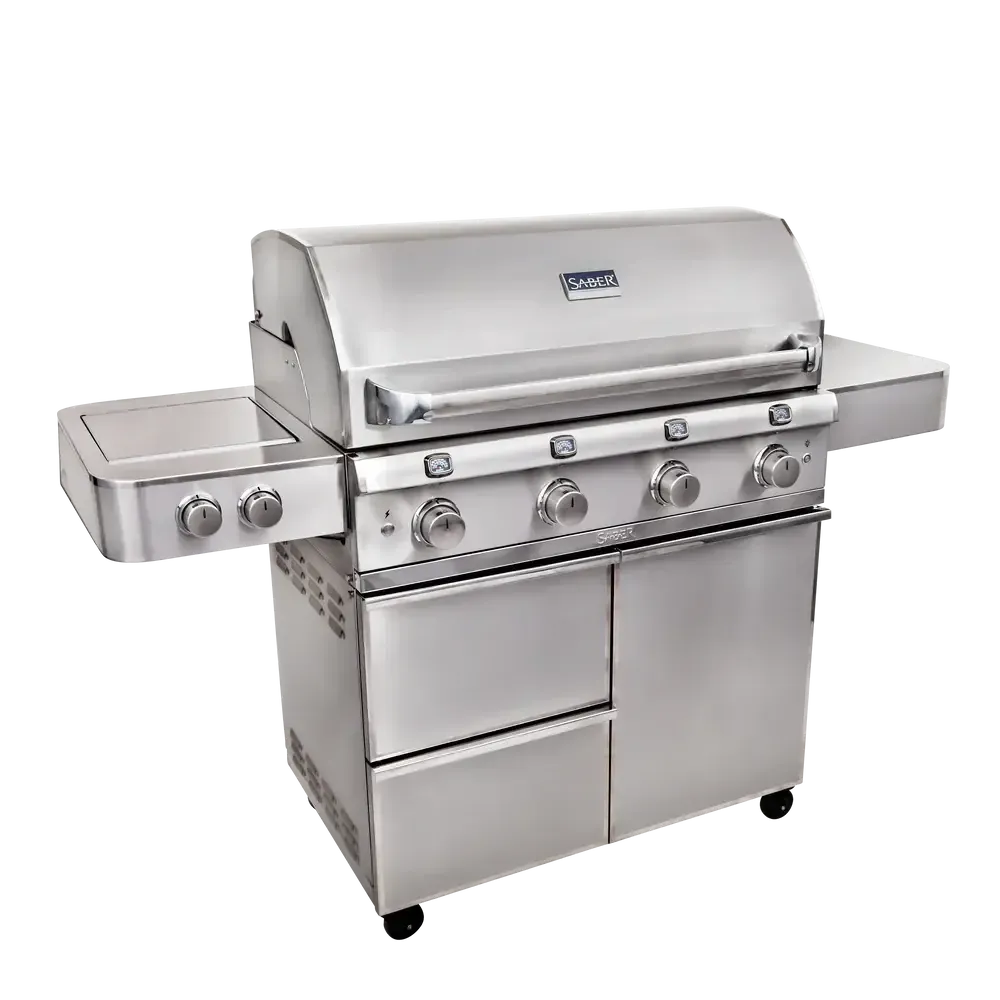Saber Elite Series 4-Burner Freestanding Natural Gas Grill