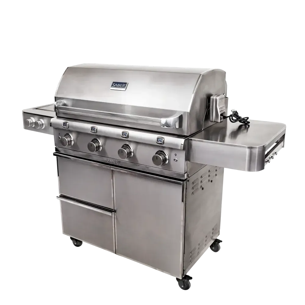 Saber Elite Series 4-Burner Freestanding Natural Gas Grill
