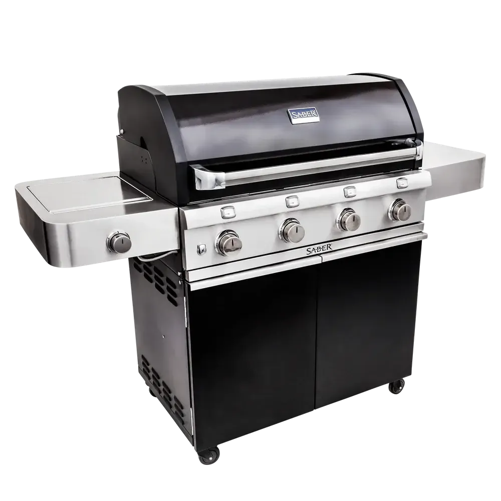 Saber Grills Deluxe Black 4-Burner Freestanding Gas Grill