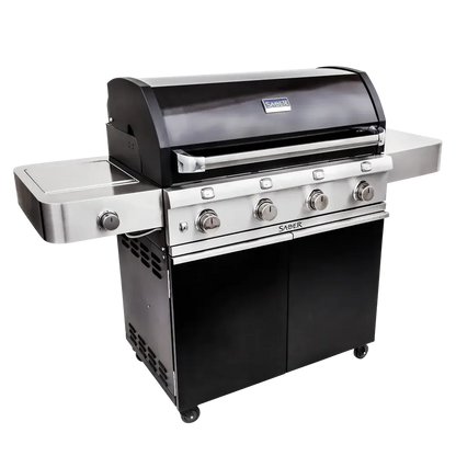 Saber Grills Deluxe Black 4-Burner Freestanding Gas Grill