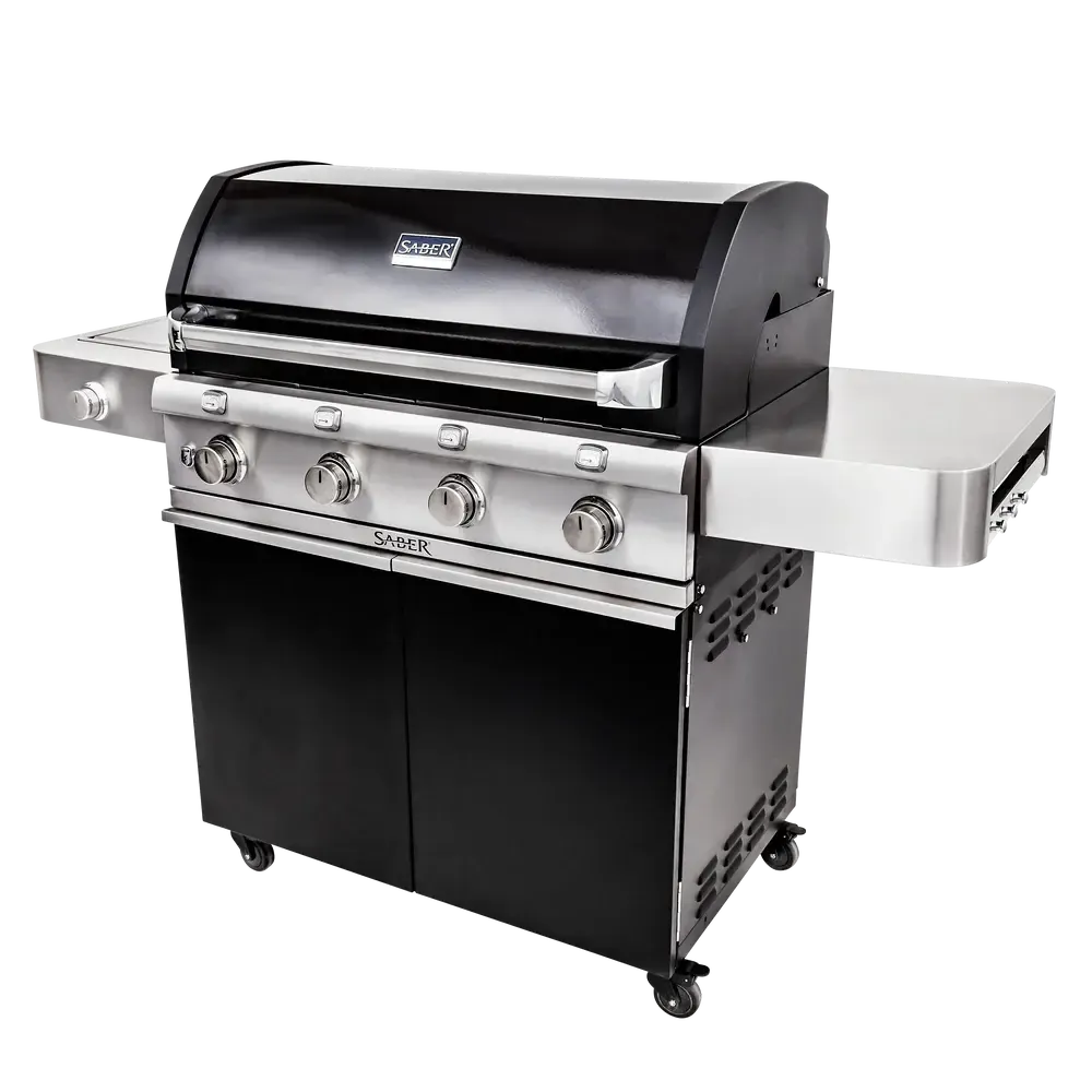 Saber Grills Deluxe Black 4-Burner Freestanding Gas Grill
