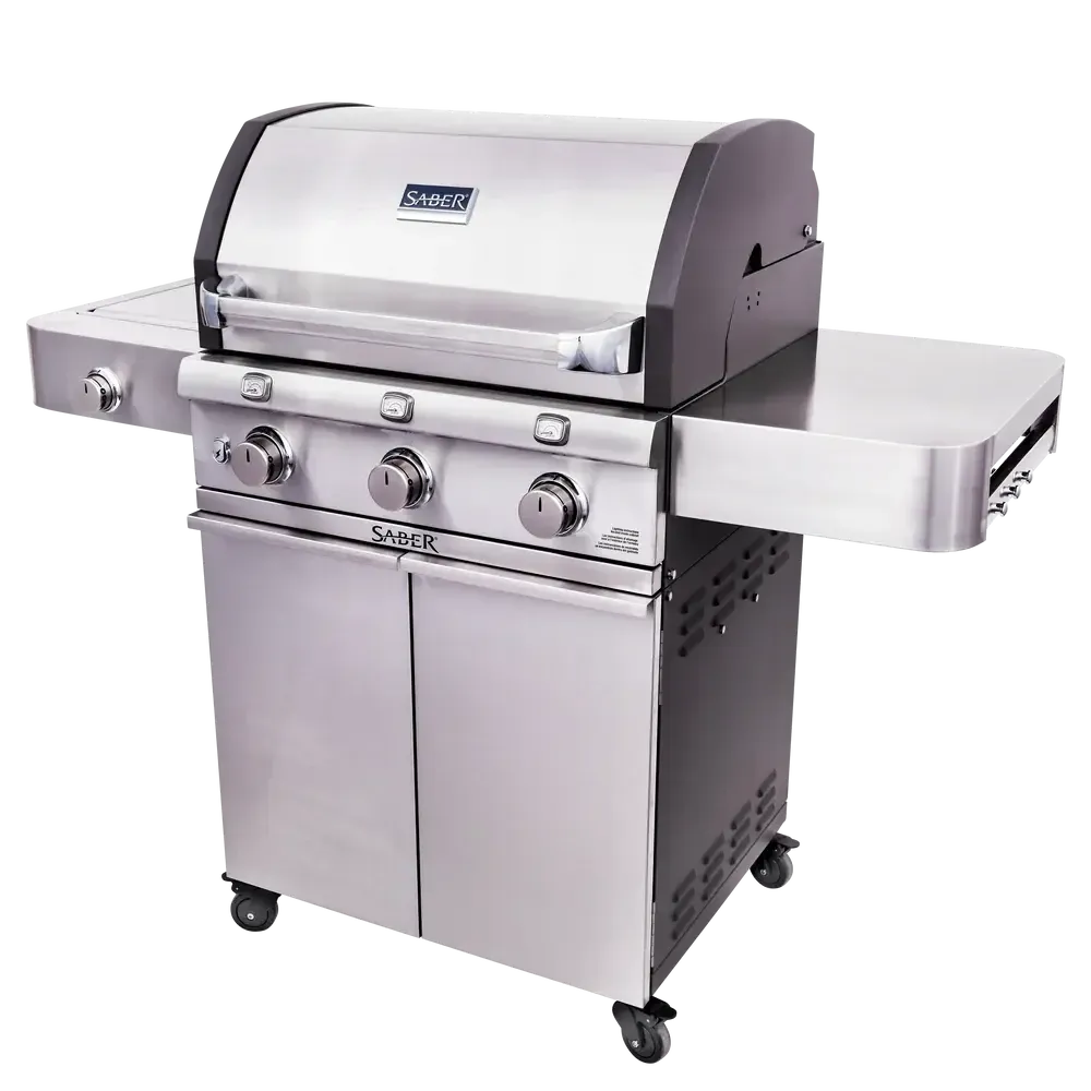 Saber Grills Deluxe Stainless 3-Burner Freestanding Gas Grill
