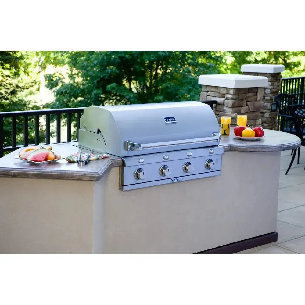 Saber Premium 4-Burner Built-In Gas Grill