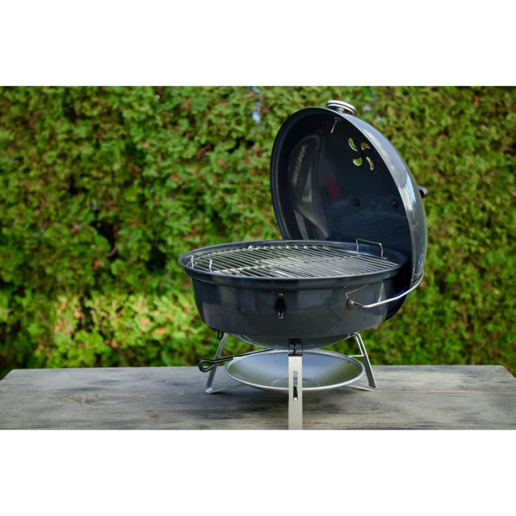SnS Grills 18" Black Slow 'N Sear Travel Kettle Charcoal Grill