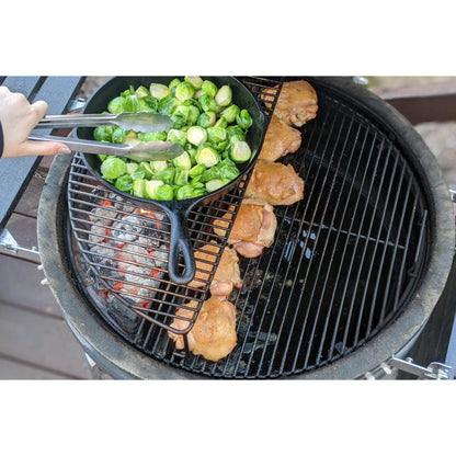 SnS Grills 22" Slow ‘N Sear Deluxe Kamado Ceramic Charcoal Grill w/ Side Shelves