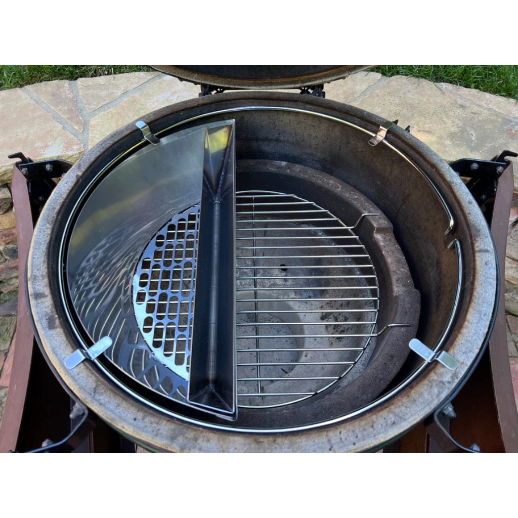 SnS Grills Slow 'N Sear Cooking System for Large Big Green Egg Grill