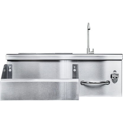 Sole Gourmet 30" Stainless Steel Bartender Sink And Cooler for Built-In BBQ Islands