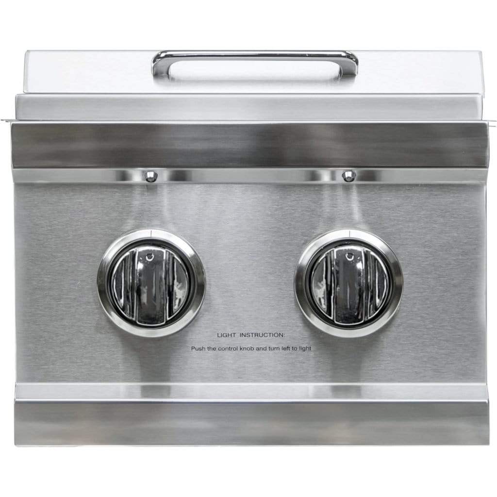 Sole Gourmet Built-In Liquid Propane Double Side Burner with Lights