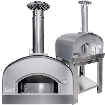 Sole Gourmet Italia 24" x 32" Wood-Fired Pizza Oven and Cart Package