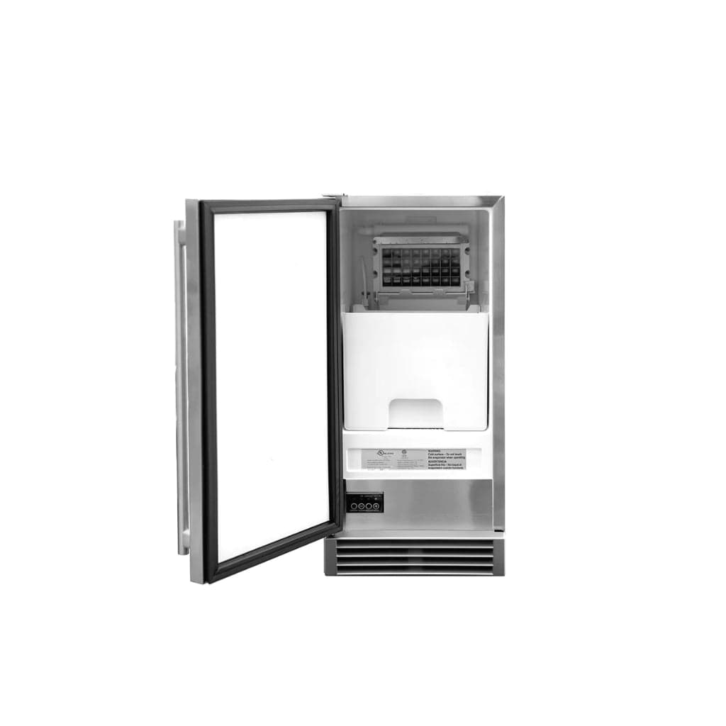 Summerset 15" UL Outdoor Rated Ice Maker with Stainless Door