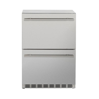 Summerset 24" 5.3 Cu. Ft. Outdoor Rated 2-Drawer Deluxe Refrigerator
