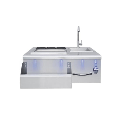 Summerset 30" Stainless Steel Built-In Beverage Center & Prep Station with LED Illumination