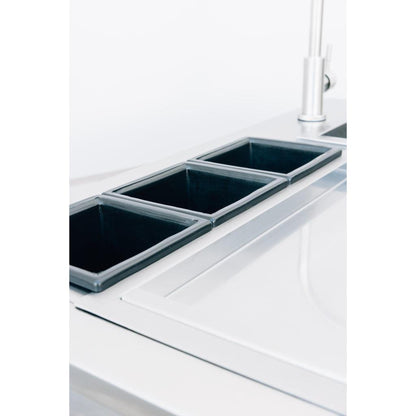 Summerset 30" Stainless Steel Built-In Beverage Center & Prep Station with LED Illumination