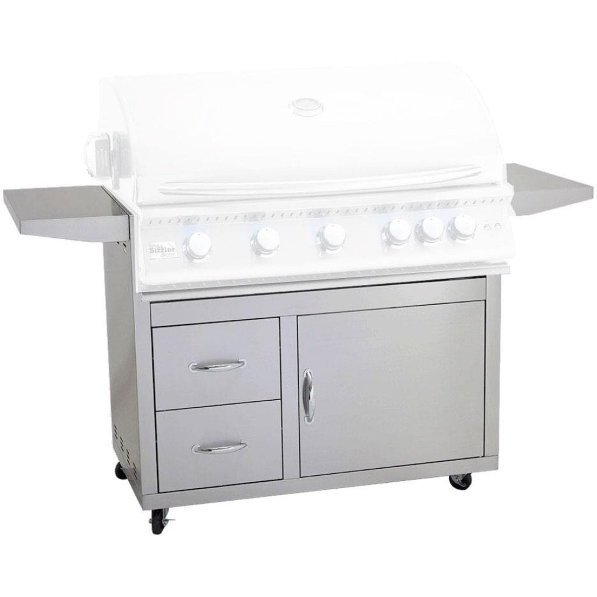 Summerset Fully Assembled Door & 2-Drawer Combo Grill Carts for Sizzler Series (Cart Only)