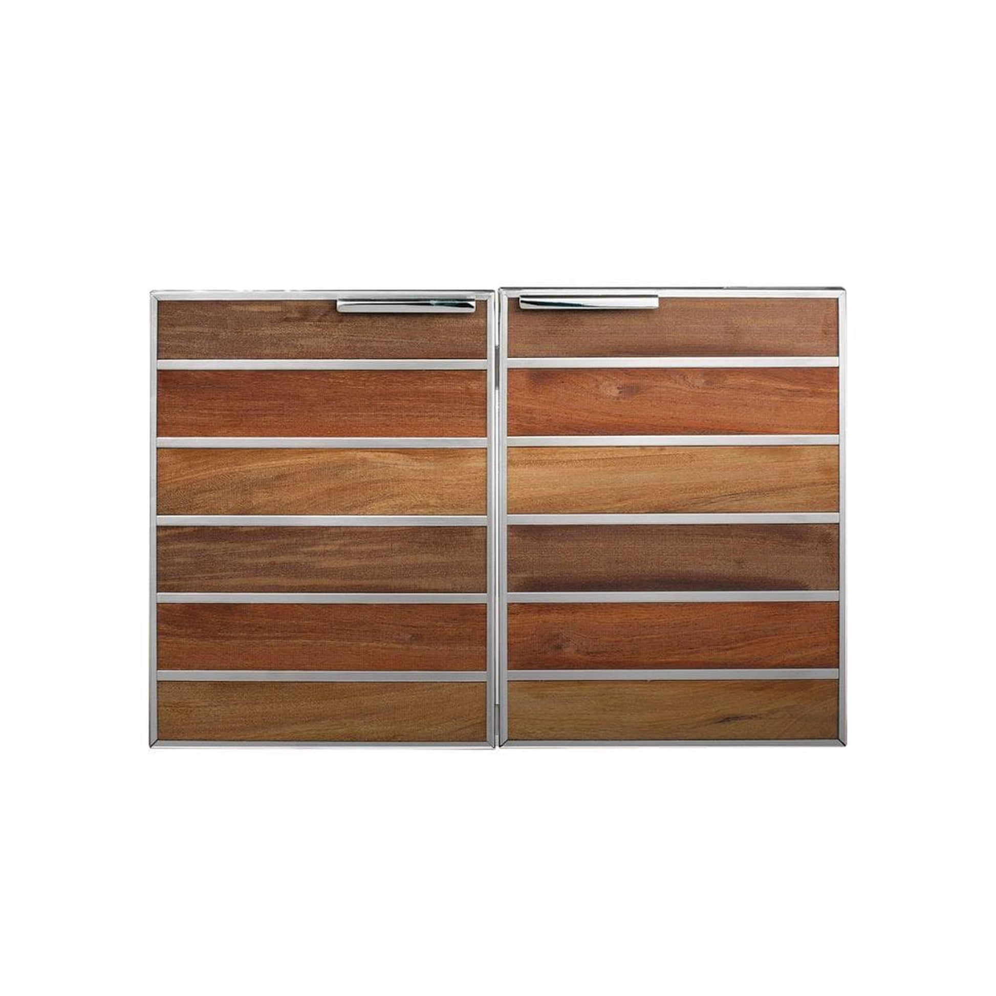 Summerset Madera 30" Stainless Steel & Wood Double Access Door