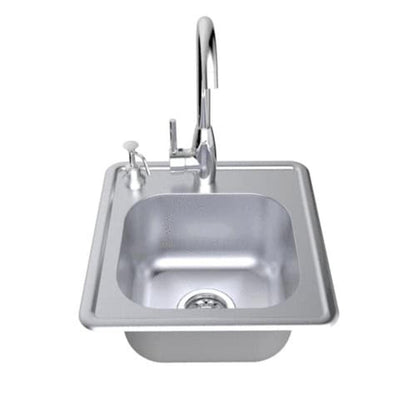 Sunstone 17" Stainless Steel Drop in Single Sink with Hot & Cold Water Faucet