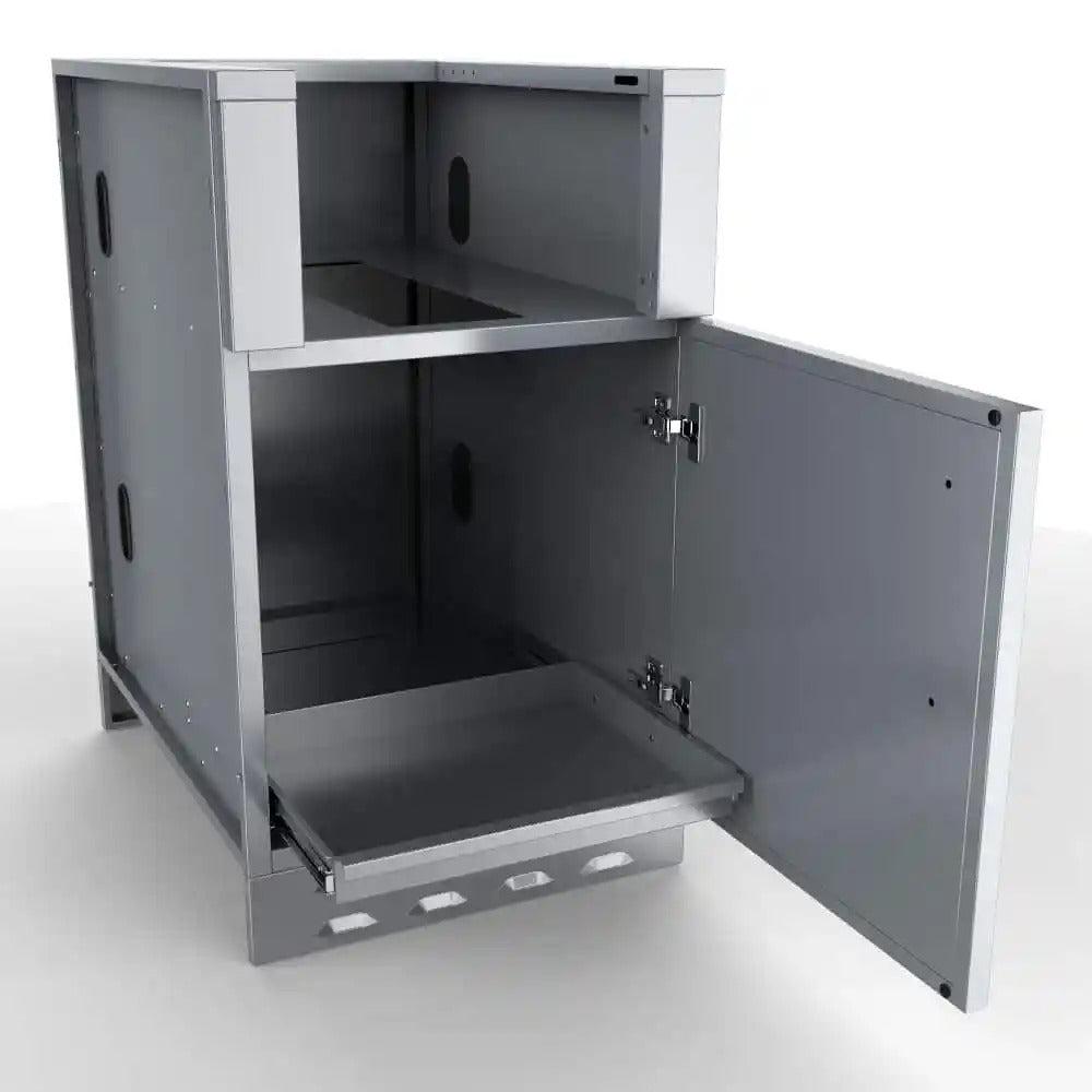 Sunstone 20" Stainless Steel Appliance Cabinet w/Right Swing Door