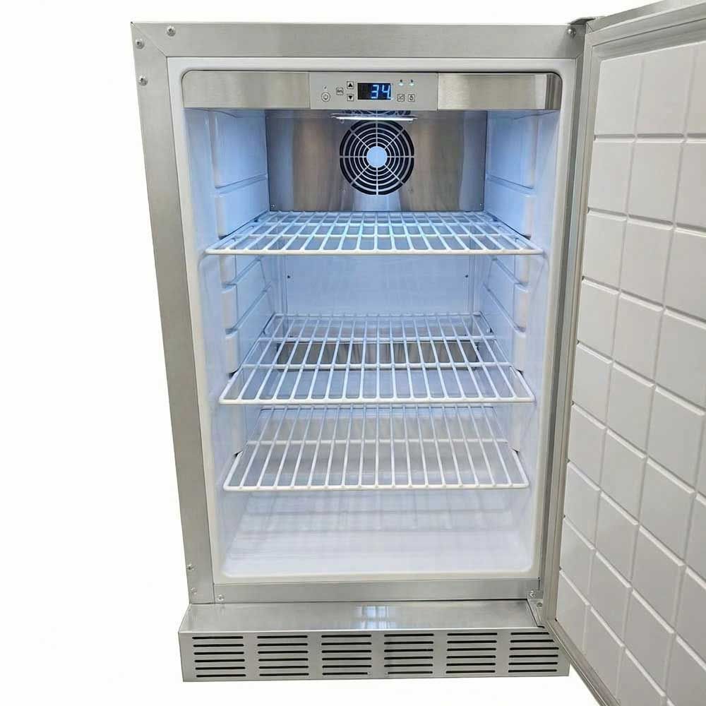 Sunstone 21" 4.1 Cu. Ft. Stainless Steel Outdoor Rated Premium Compact Refrigerator